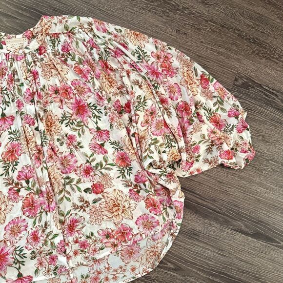 Johnny Was Isla Floral-Print Button-Down Shirt - Picture 4 of 7